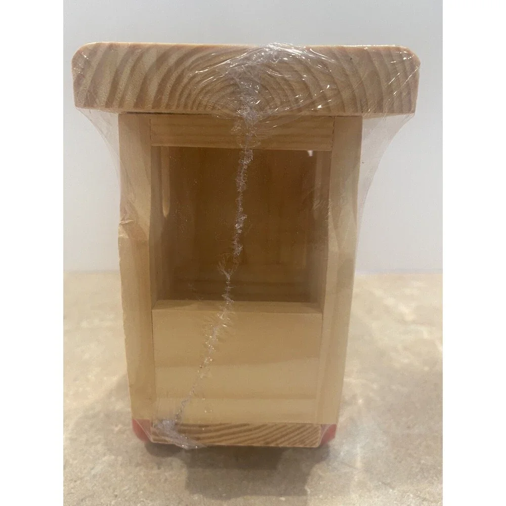 Childrens Wooden Toy Train with Pull String